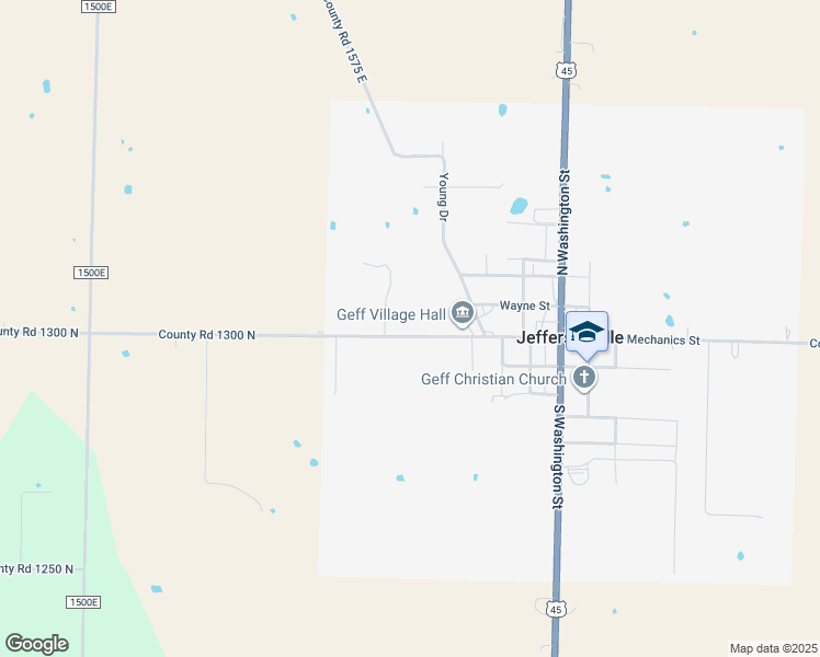 map of restaurants, bars, coffee shops, grocery stores, and more near 366 West Mechanic Street in Jeffersonville