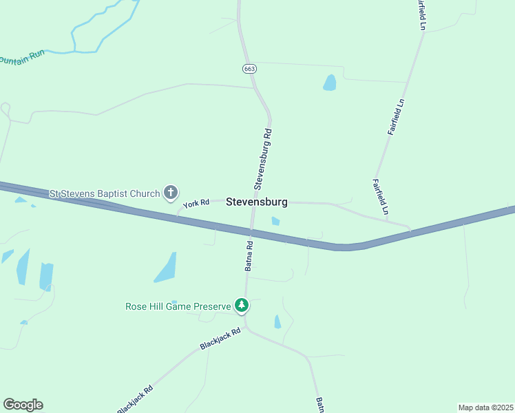 map of restaurants, bars, coffee shops, grocery stores, and more near 19007 Stevensburg Road in Stevensburg
