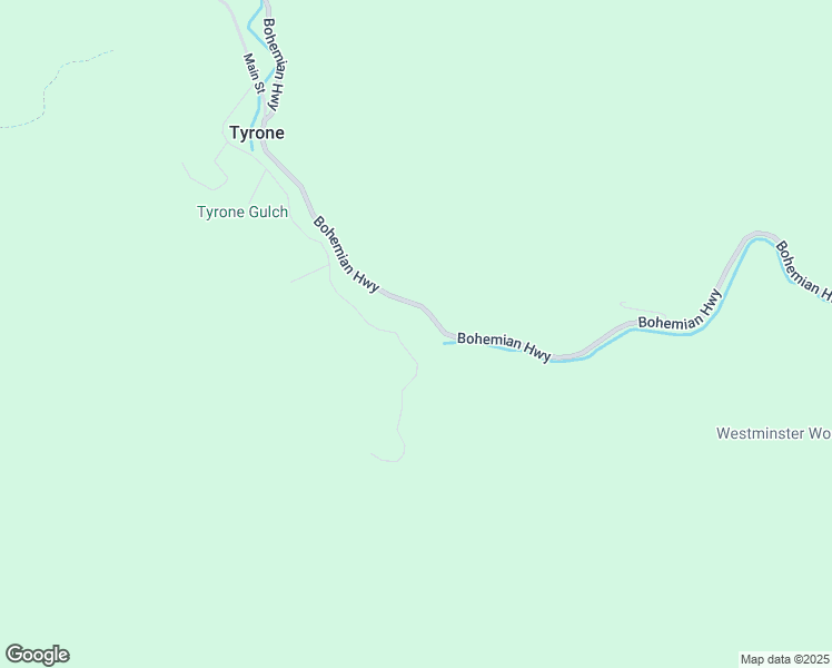 map of restaurants, bars, coffee shops, grocery stores, and more near 7860 Tyrone Road in Occidental