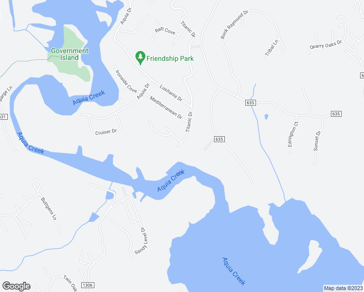 map of restaurants, bars, coffee shops, grocery stores, and more near 3418 Titanic Drive in Stafford