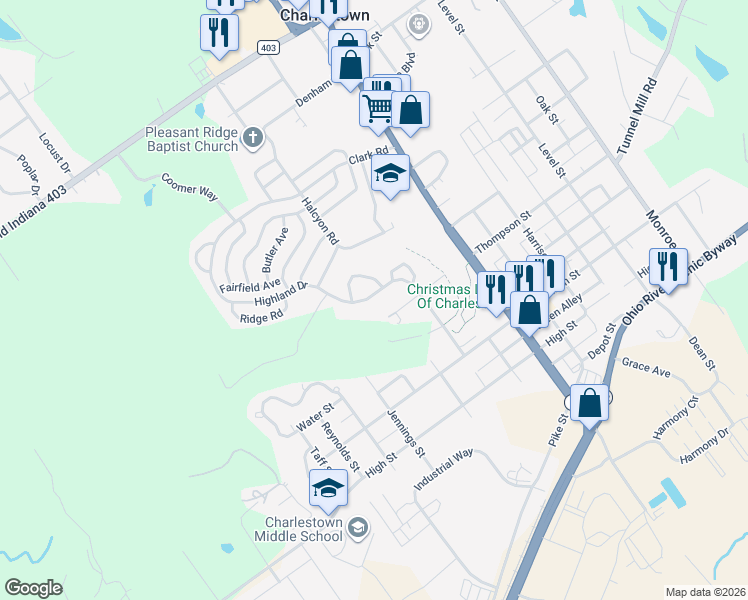map of restaurants, bars, coffee shops, grocery stores, and more near 125-127 Spring Street in Charlestown