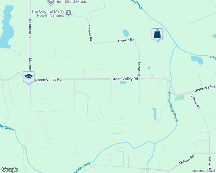 map of restaurants, bars, coffee shops, grocery stores, and more near 4200 Green Valley School Road in Sebastopol