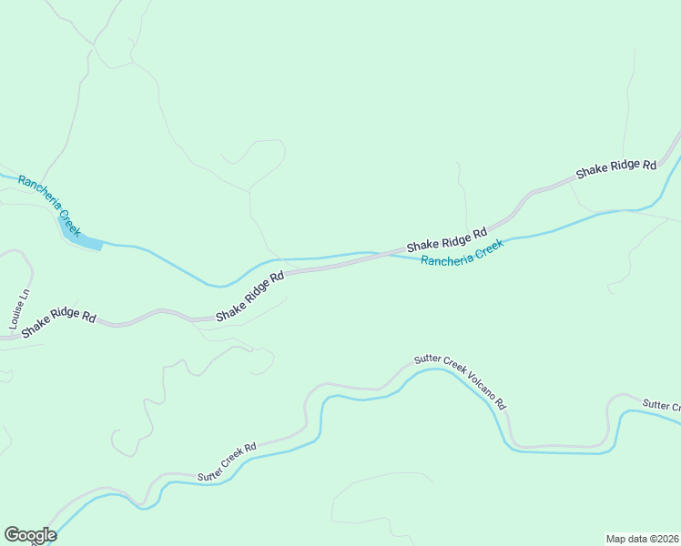 map of restaurants, bars, coffee shops, grocery stores, and more near 17640 Shake Ridge Road in Sutter Creek