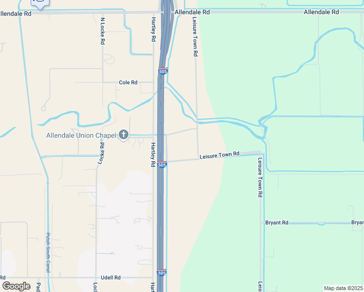 map of restaurants, bars, coffee shops, grocery stores, and more near 4928 Crampton Lane in Vacaville