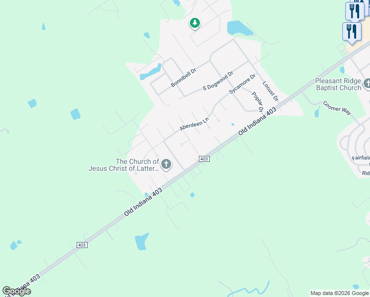 map of restaurants, bars, coffee shops, grocery stores, and more near 8727 Brookhallow Court in Charlestown