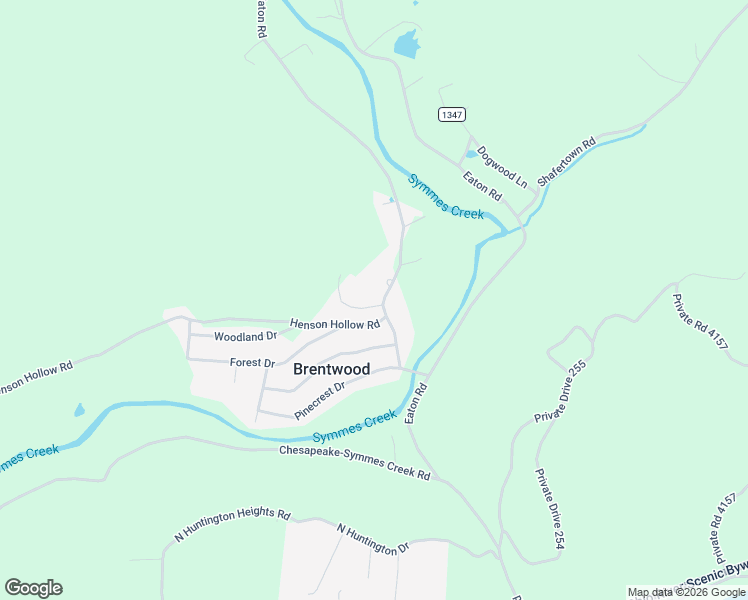 map of restaurants, bars, coffee shops, grocery stores, and more near 279 County Road 104 in Chesapeake