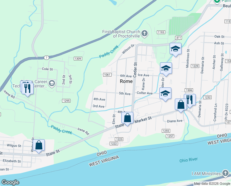 Township Road 1060, Proctorville OH Walk Score