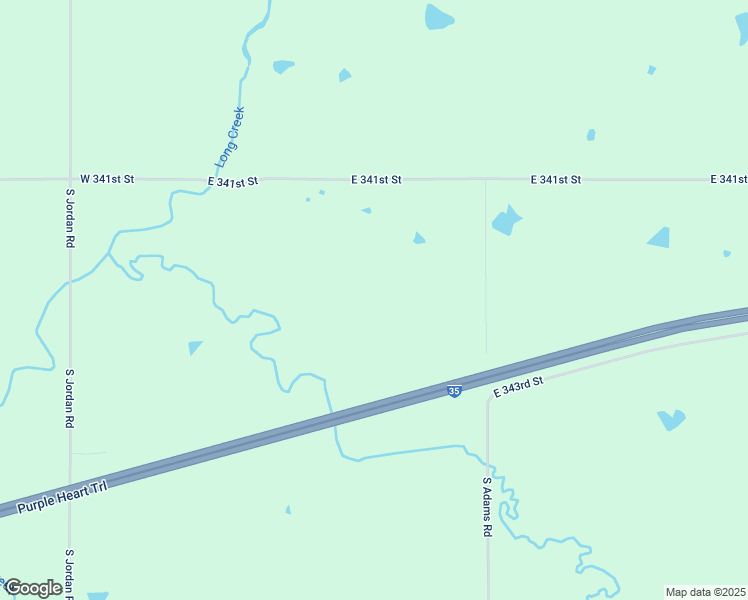 map of restaurants, bars, coffee shops, grocery stores, and more near 34300 South Adams Road in Melvern