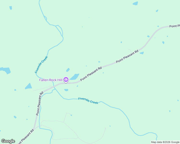 map of restaurants, bars, coffee shops, grocery stores, and more near Point Pleasant Road in Pleasureville