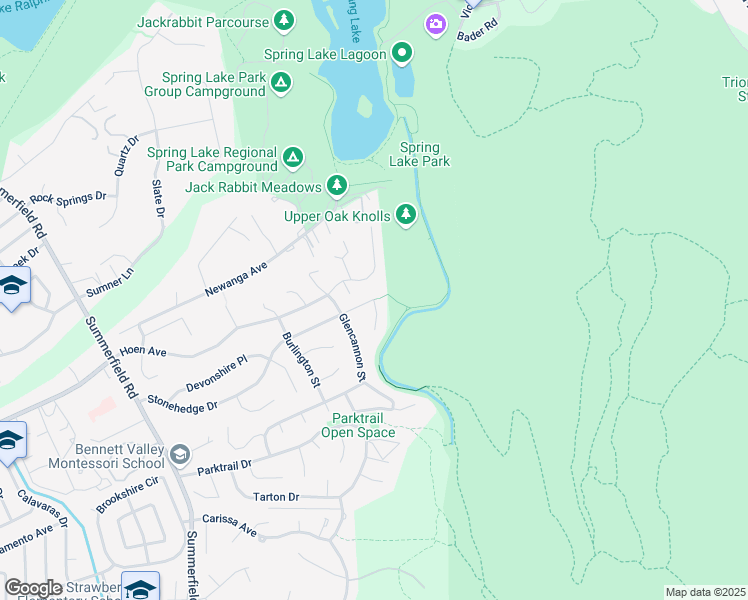 map of restaurants, bars, coffee shops, grocery stores, and more near Stonehedge Drive & Westminster Place in Santa Rosa