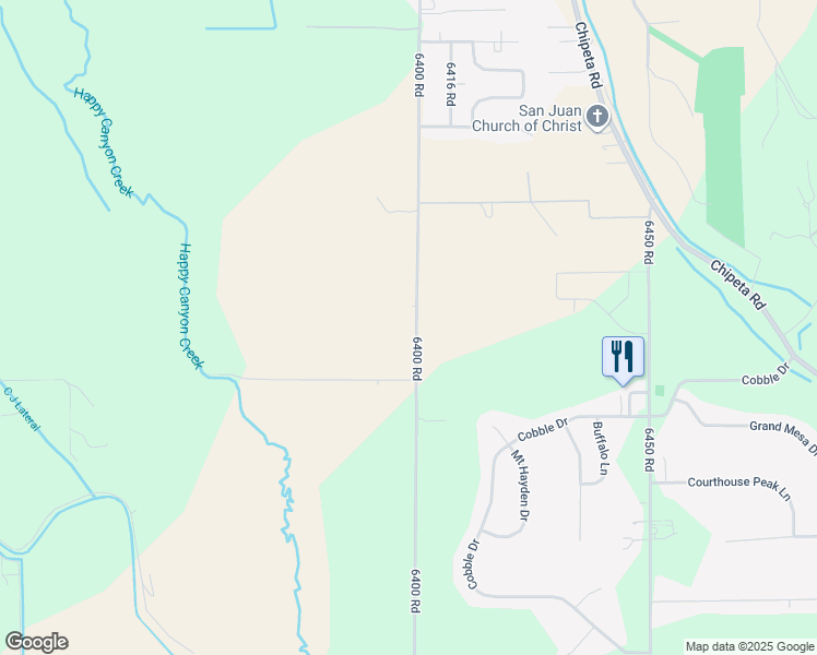 map of restaurants, bars, coffee shops, grocery stores, and more near 16679 6400 Rd in Montrose
