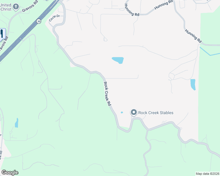 map of restaurants, bars, coffee shops, grocery stores, and more near 3513 Rock Creek Road in High Ridge