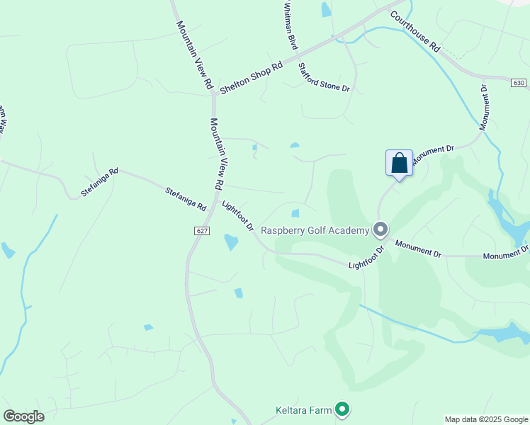map of restaurants, bars, coffee shops, grocery stores, and more near 21 Kirby Lane in Stafford
