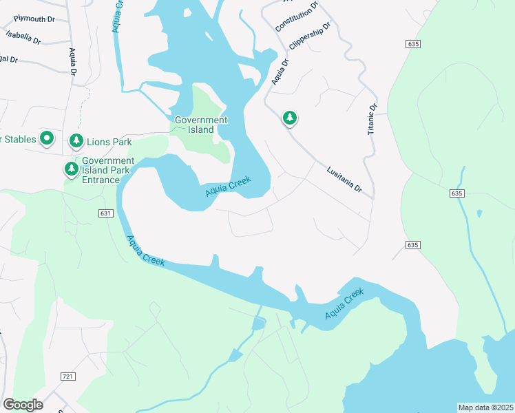 map of restaurants, bars, coffee shops, grocery stores, and more near 3703 Aquia Drive in Stafford