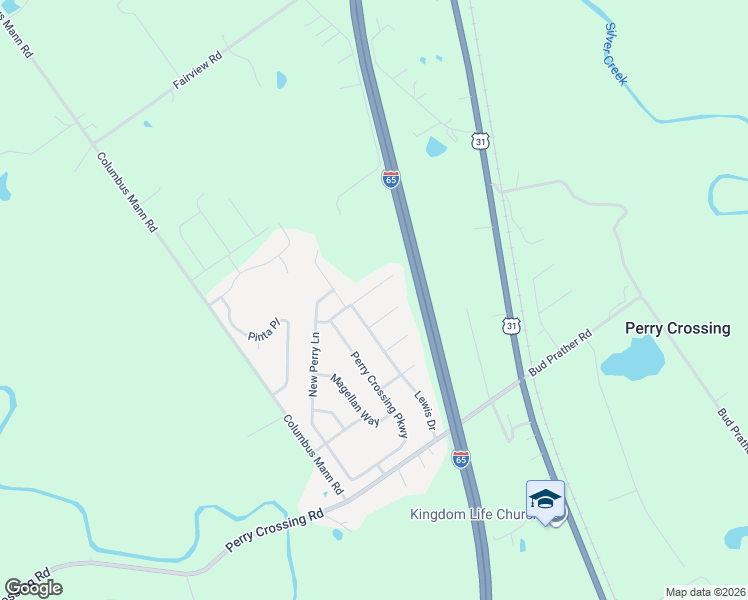 map of restaurants, bars, coffee shops, grocery stores, and more near 12113 Meriwether Drive in Sellersburg