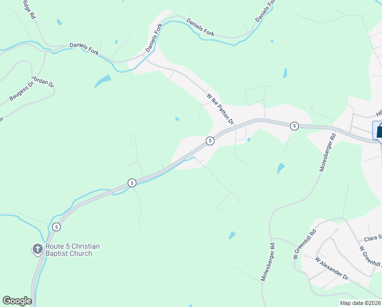 map of restaurants, bars, coffee shops, grocery stores, and more near 1501 West Miller Road in Ashland