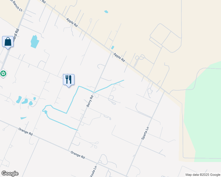 map of restaurants, bars, coffee shops, grocery stores, and more near 8525 Berry Road in Wilton