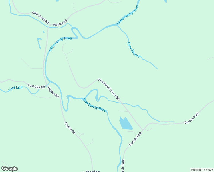 map of restaurants, bars, coffee shops, grocery stores, and more near Brookefield Farm Rd in Ashland