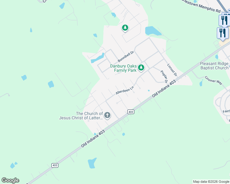 map of restaurants, bars, coffee shops, grocery stores, and more near 8515 Glencoe Court in Charlestown