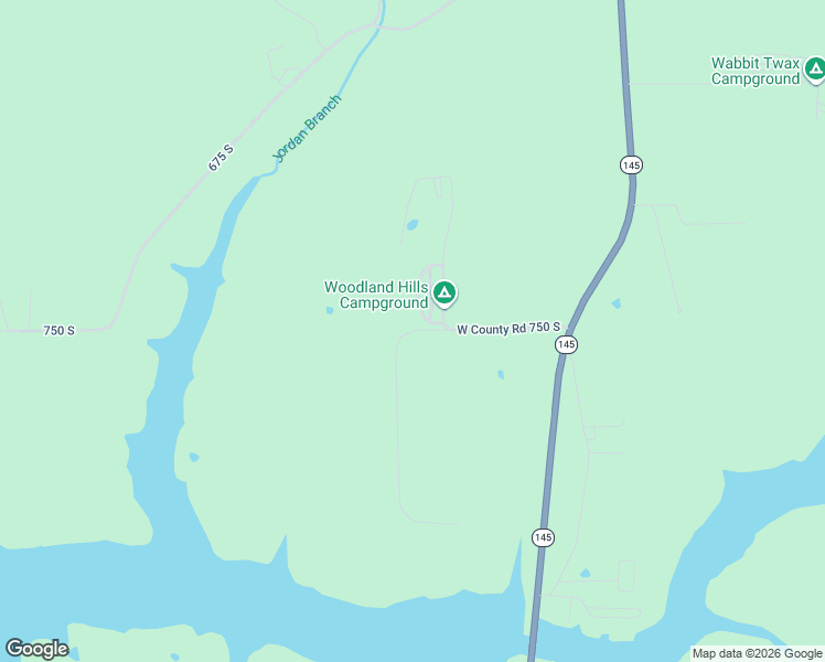 map of restaurants, bars, coffee shops, grocery stores, and more near 8083 West County Road 750 South in French Lick