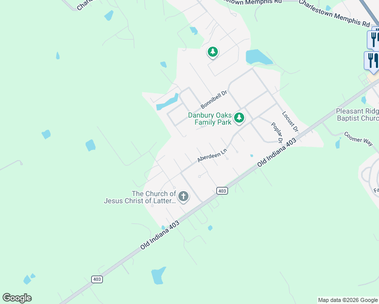 map of restaurants, bars, coffee shops, grocery stores, and more near 8515 Glencoe Court in Charlestown