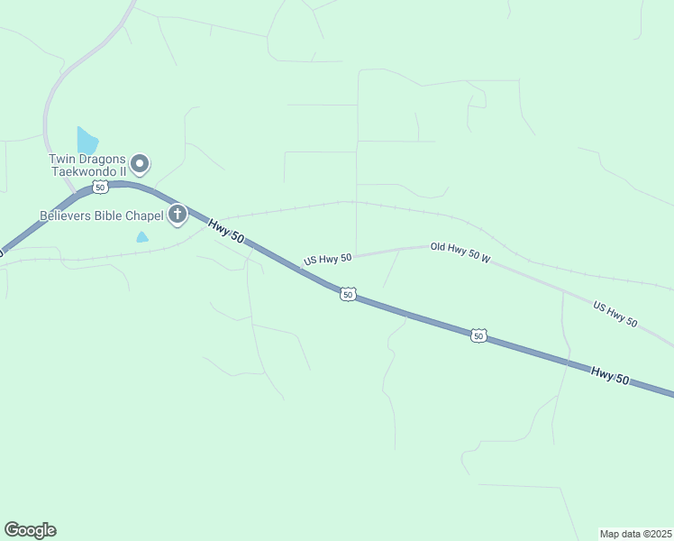 map of restaurants, bars, coffee shops, grocery stores, and more near 1906 Old Highway 50 West in Union