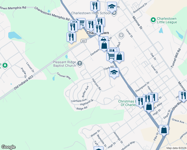 map of restaurants, bars, coffee shops, grocery stores, and more near 134 Winthrop Avenue in Charlestown