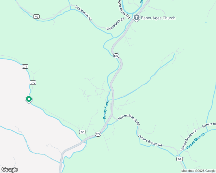 map of restaurants, bars, coffee shops, grocery stores, and more near 5834 Rocky Fork Road in Charleston