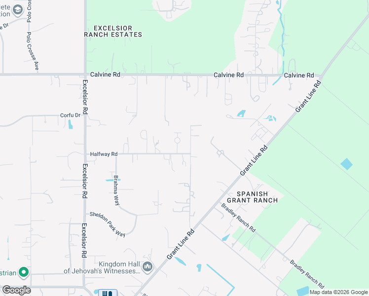 map of restaurants, bars, coffee shops, grocery stores, and more near 8535 Poppyseed Lane in Elk Grove