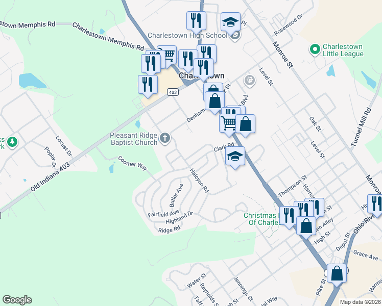 map of restaurants, bars, coffee shops, grocery stores, and more near 134 Winthrop Avenue in Charlestown
