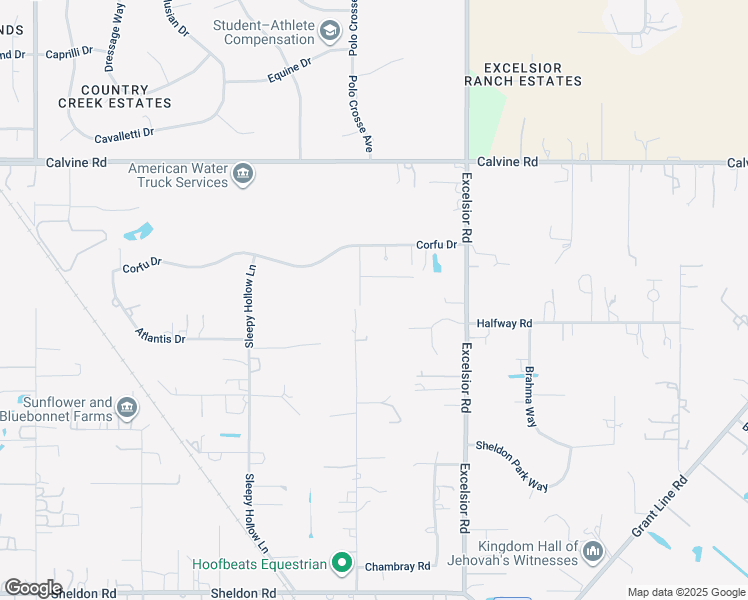 map of restaurants, bars, coffee shops, grocery stores, and more near 8537 Mecca Road in Elk Grove
