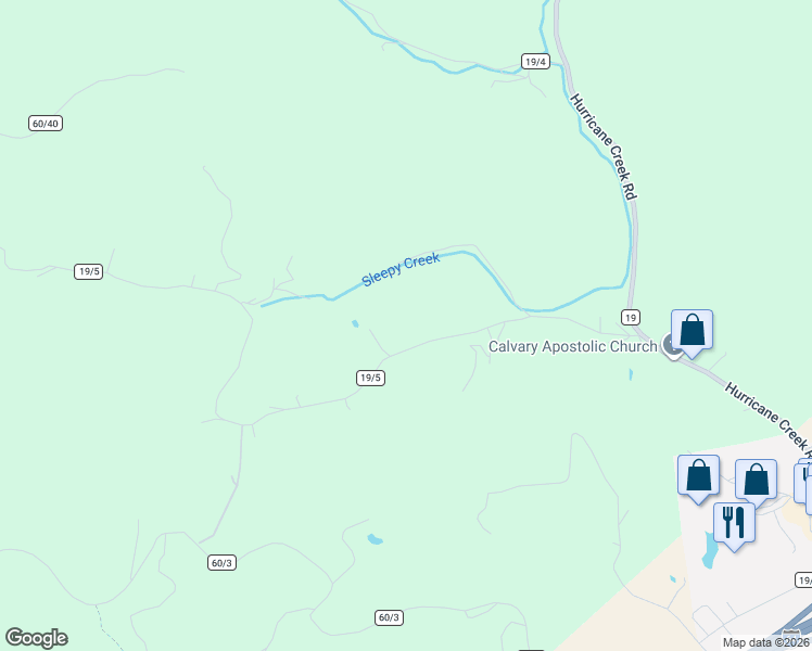 map of restaurants, bars, coffee shops, grocery stores, and more near 798 Sleepy Creek Road in Hurricane