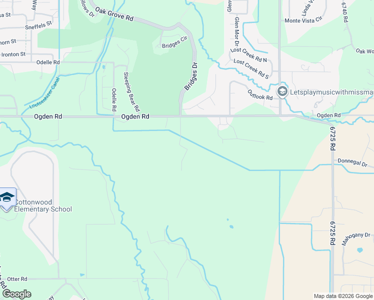 map of restaurants, bars, coffee shops, grocery stores, and more near 66516 Ogden Road in Montrose