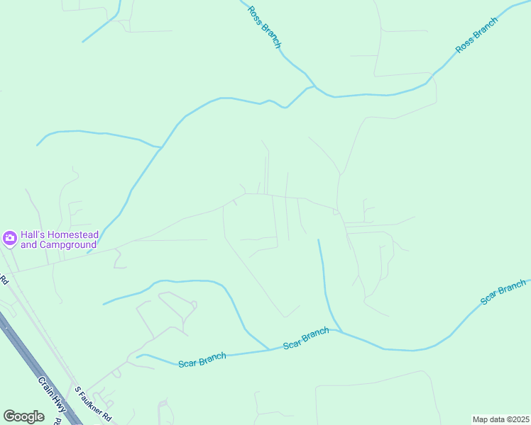 map of restaurants, bars, coffee shops, grocery stores, and more near 9885 Lomax Road in Faulkner