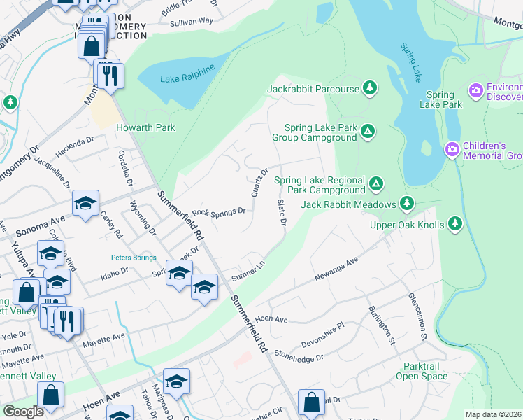 map of restaurants, bars, coffee shops, grocery stores, and more near 4012 Garnet Place in Santa Rosa