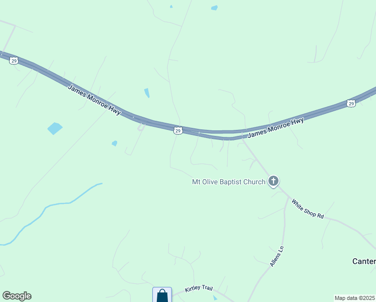 map of restaurants, bars, coffee shops, grocery stores, and more near 18334 Fox Mountain Lane in Culpeper