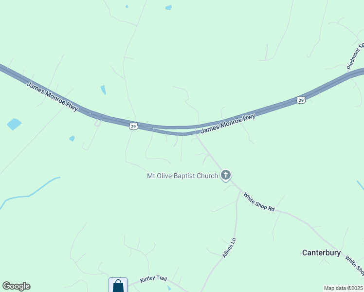 map of restaurants, bars, coffee shops, grocery stores, and more near 8244 James Monroe Highway in Culpeper