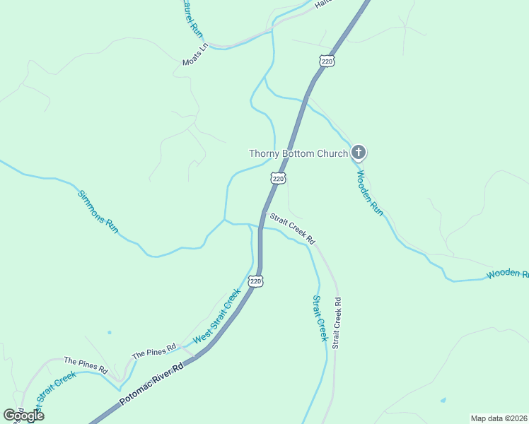 map of restaurants, bars, coffee shops, grocery stores, and more near Potomac River Road in Monterey