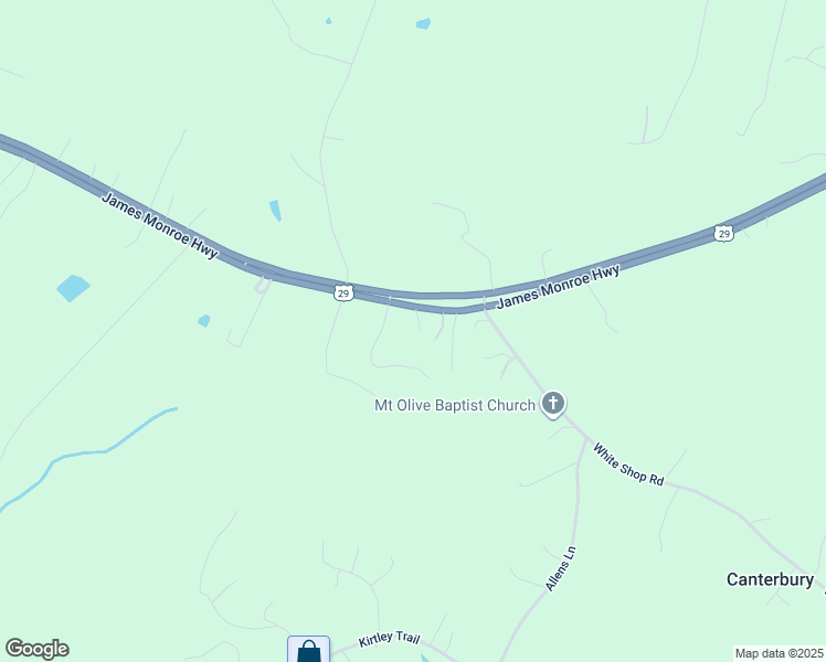 map of restaurants, bars, coffee shops, grocery stores, and more near 8244 James Monroe Highway in Culpeper
