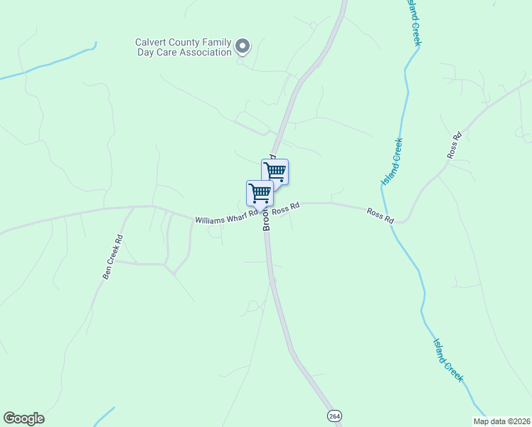 map of restaurants, bars, coffee shops, grocery stores, and more near 5208 Ross Road in Saint Leonard