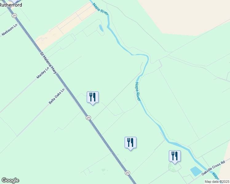 map of restaurants, bars, coffee shops, grocery stores, and more near 8278 Saint Helena Highway in Napa
