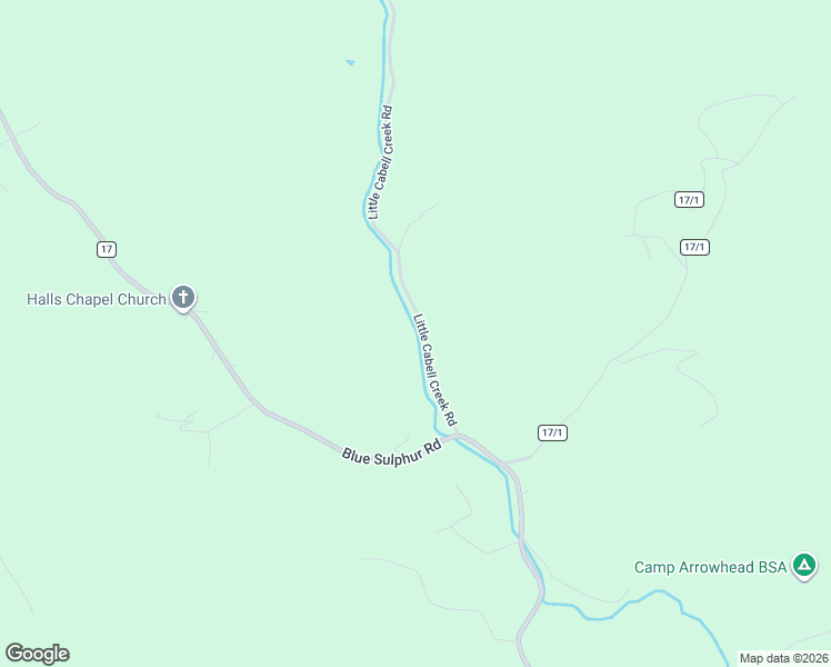 map of restaurants, bars, coffee shops, grocery stores, and more near 4151 Little Cabell Creek Rd in Ona