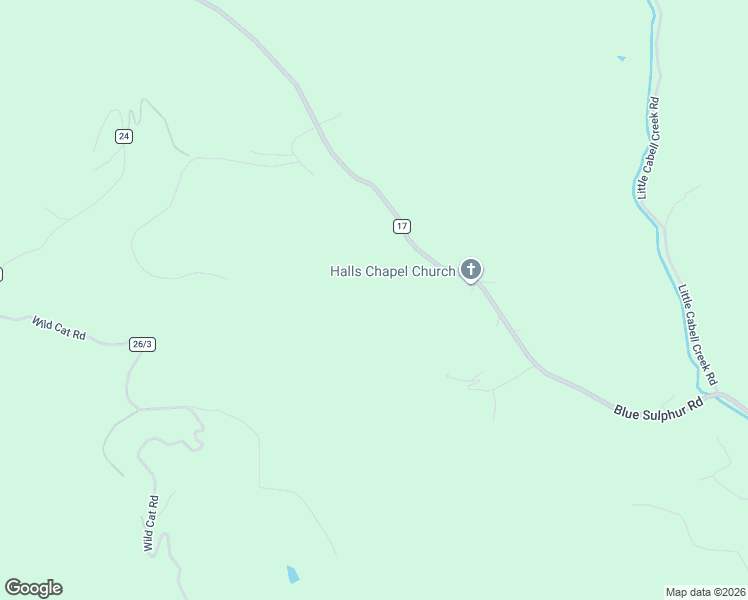 map of restaurants, bars, coffee shops, grocery stores, and more near 4178 Blue Sulphur Road in Ona
