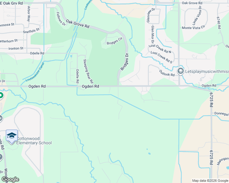 map of restaurants, bars, coffee shops, grocery stores, and more near 66516 Ogden Road in Montrose