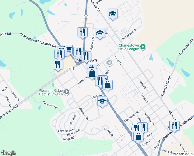 map of restaurants, bars, coffee shops, grocery stores, and more near 14-16 Dodge Blvd in Charlestown