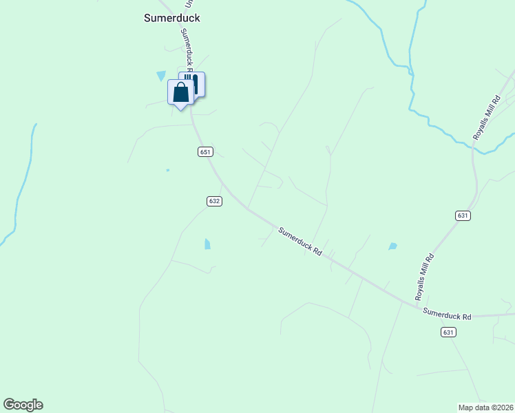 map of restaurants, bars, coffee shops, grocery stores, and more near 5232 Sumerduck Road in Sumerduck