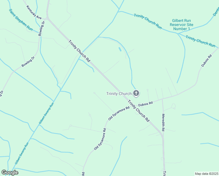 map of restaurants, bars, coffee shops, grocery stores, and more near Trinity Church Road in Charlotte Hall