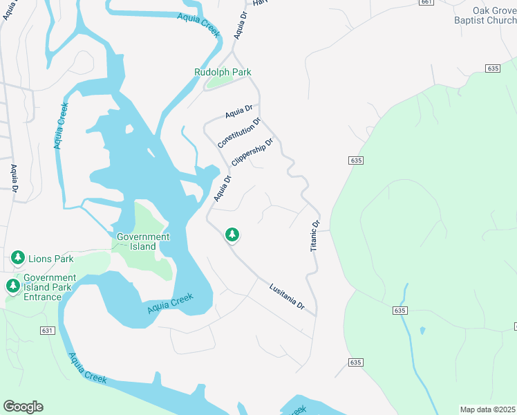 map of restaurants, bars, coffee shops, grocery stores, and more near 319 Raft Cove in Stafford