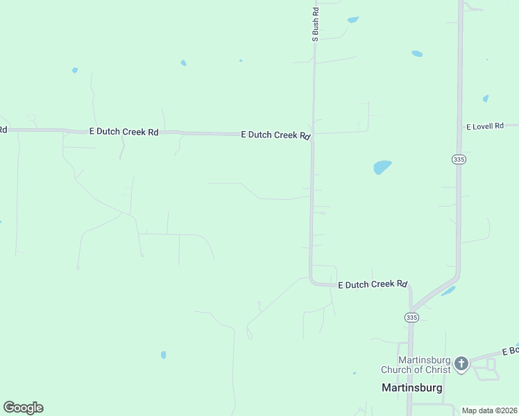 map of restaurants, bars, coffee shops, grocery stores, and more near 3863 East Dutch Creek Court in New Pekin
