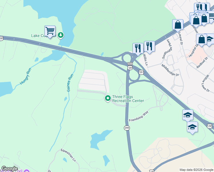 map of restaurants, bars, coffee shops, grocery stores, and more near 11939 Field Stone Boulevard in Culpeper